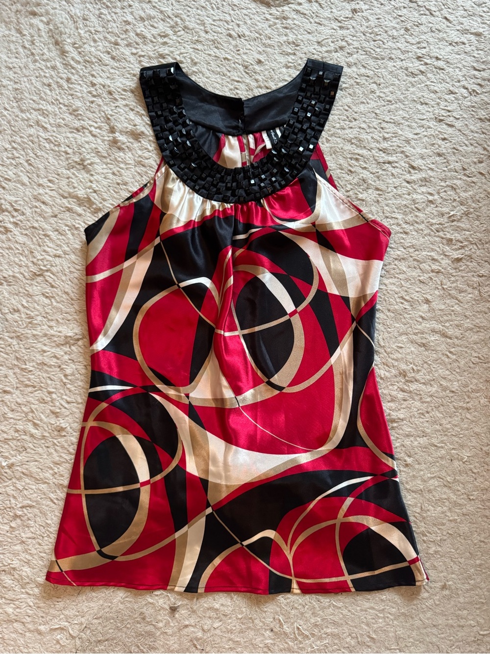 Y2K satin blouse
